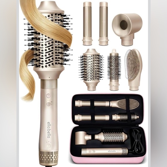Ella Bella Other - Ella Bella Airwrap Styler 6 in 1 Professional Hot Air Styler Champagne Color